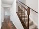 Inviting entryway with hardwood floors and staircase at 1731 Twin Brooks Se Dr, Marietta, GA 30067