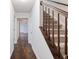 Inviting entryway with hardwood floors and staircase at 1731 Twin Brooks Se Dr, Marietta, GA 30067