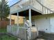 Backyard showing the home's two-tiered deck and access door at 380 Paper Mill Rd, Lawrenceville, GA 30046