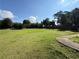 Large backyard with grass and some trees at 380 Paper Mill Rd, Lawrenceville, GA 30046