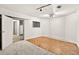 Partially finished basement with carpeting and parquet flooring at 4619 Villa Chase Ne Dr, Marietta, GA 30068