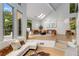 Spacious living room with floor-to-ceiling windows offering stunning views and a modern design at 570 Matterhorn Way, Alpharetta, GA 30022