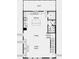 Second floor plan displaying a kitchen, dining area, great room and half bath at 206 Maycrest Path, Tucker, GA 30084