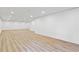 Spacious basement with recessed lights, white walls, and wood-look vinyl flooring at 383 Oakridge Dr, Cartersville, GA 30121