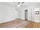 Bright bedroom with hardwood floors, and ensuite bathroom featuring modern neutral finishes at 383 Oakridge Dr, Cartersville, GA 30121