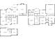 Detailed floor plan showcasing the home's layout and room dimensions on multiple levels at 525 Old Path Xing, Roswell, GA 30075