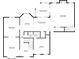 Main level floor plan with kitchen, dining, living room, and Gathering room layout at 525 Old Path Xing, Roswell, GA 30075