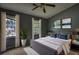Bedroom featuring carpet flooring, ceiling fan, neutral colored walls, and windows at 1696 Hunting Creek Dr Se, Conyers, GA 30013