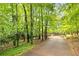 View of a driveway leading to a home, enveloped by a canopy of green trees, creating a serene atmosphere at 5680 Whitner Dr, Atlanta, GA 30327