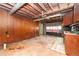 View of the basement with cabinets and a view of the backyard at 270 Bromack Se Dr, Atlanta, GA 30315