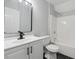Modern bathroom with updated fixtures and a shower-tub combo at 3530 Boulder Cir, Ellenwood, GA 30294