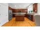Spacious kitchen with stainless steel appliances, granite countertops, a center island, and abundant cabinet space at 2988 Rivergreen Se Ln, Atlanta, GA 30339
