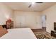 Well-lit bedroom with neutral walls and dark wood floors at 3351 Cumberland Club Dr # 17, Atlanta, GA 30339