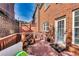 Cozy outdoor space with a wood-burning chiminea and comfortable seating, perfect for relaxation at 3351 Cumberland Club Dr # 17, Atlanta, GA 30339