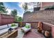 Inviting outdoor deck area with comfortable seating and privacy fencing at 3351 Cumberland Club Dr # 17, Atlanta, GA 30339