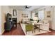 Cozy living room with hardwood floors, fireplace, and comfortable seating at 3351 Cumberland Club Dr # 17, Atlanta, GA 30339