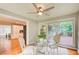 Eat-in kitchen/breakfast nook with access to a wooden deck at 4140 Candler Lake West Ne, Atlanta, GA 30319