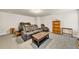 Spacious finished basement with home theatre seating, carpet flooring and natural light at , Kennesaw, GA 30152
