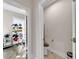 Hallway featuring a powder room and room with organized hat rack at , Kennesaw, GA 30152