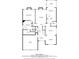 First-floor plan exhibiting an open layout with a kitchen, living room, and primary bedroom at 1250 Parkview Nw Ln, Kennesaw, GA 30152