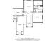 Second-floor plan displaying the layout with bedrooms and attic space at 1250 Parkview Nw Ln, Kennesaw, GA 30152