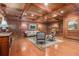 Elegant lobby featuring wood paneling, coffered ceilings, seating, and artwork at 3201 Lenox Ne Rd # 23, Atlanta, GA 30324