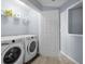 Modern laundry room with side-by-side washer and dryer at 40 Queensland Ln, Covington, GA 30016