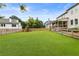 Large backyard space, showcasing an expansive green lawn, ideal for recreation and relaxation at 4395 Capstone Court, Roswell, GA 30075