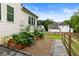 Landscaped yard with raised garden beds and a fenced-in area at 4395 Capstone Court, Roswell, GA 30075