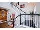 Inviting foyer with a staircase, wood accents, and stylish decor at 2763 Nautical Way, Villa Rica, GA 30180