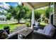 Charming front porch with comfortable seating and decorative accents, ideal for relaxing and enjoying the outdoors at 2763 Nautical Way, Villa Rica, GA 30180