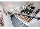 Open floor plan of a living room viewed from a staircase at 2763 Nautical Way, Villa Rica, GA 30180