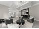 Open concept living area with coffered ceilings, wet bar, and abundant seating for entertaining at 4526 Meadow Club Dr, Suwanee, GA 30024