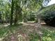 Large backyard featuring mature trees, offering privacy, and a sense of tranquility, ready for your landscape ideas at 4701 Cleveland Rd, Lithonia, GA 30038