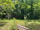 The property features a very large backyard with thick wooded tree-line at 4701 Cleveland Rd, Lithonia, GA 30038