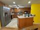Kitchen with stainless steel appliances, ceiling fan, and plenty of counter space at 4701 Cleveland Rd, Lithonia, GA 30038