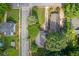 Birds-eye view of property with lush, mature landscaping, and proximity to city streets at 730 Brownwood Se Ave, Atlanta, GA 30316