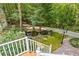 Wooded backyard views from the deck at 119 Castlewood Rd, Tyrone, GA 30290