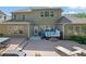 Backyard deck features a hot tub and outdoor dining furniture at 3320 Pleasant Springs Dr, Cumming, GA 30028