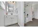 Bright bathroom featuring a shower and tub combination at 3320 Pleasant Springs Dr, Cumming, GA 30028
