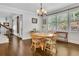 Cozy breakfast nook with a stone fireplace and lots of natural light at 3320 Pleasant Springs Dr, Cumming, GA 30028