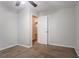 Neutral bedroom with carpet and open doorway at 3409 Hyland Dr, Decatur, GA 30032