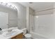 Standard bathtub with white sink and vanity at 4735 Widgeon Way, Cumming, GA 30028