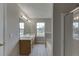 Spacious bathroom with a double sink vanity and a separate tub and shower at 4735 Widgeon Way, Cumming, GA 30028