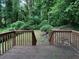 Relaxing back deck, overlooking the home's serene, lush green backyard at 1625 Orlando Sw St, Atlanta, GA 30311