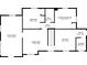 A detailed floor plan showcasing the layout of the main level at 1625 Orlando Sw St, Atlanta, GA 30311
