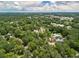 Scenic aerial view displays a neighborhood surrounded by lush green trees at 265 Mayfield Rd, Alpharetta, GA 30009