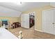Bedroom with sloping ceilings and a walk-in closet at 135 Crimson Rdg, Tyrone, GA 30290