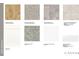 Samples showcasing flooring, countertops, cabinet colors, and backsplash options at 515 Provence Gate Ln, Lawrenceville, GA 30044