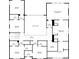 Detailed floor plan showcasing the layout, room dimensions, and spatial relationships of the property's second level at 7420 Wild Violet Dr, Cumming, GA 30040
